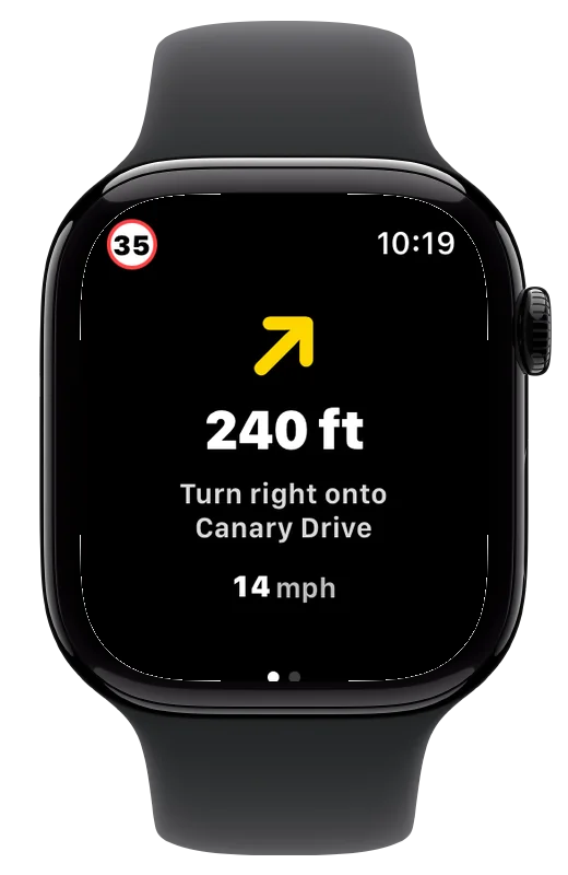 Apple Watch 上的下一個轉彎